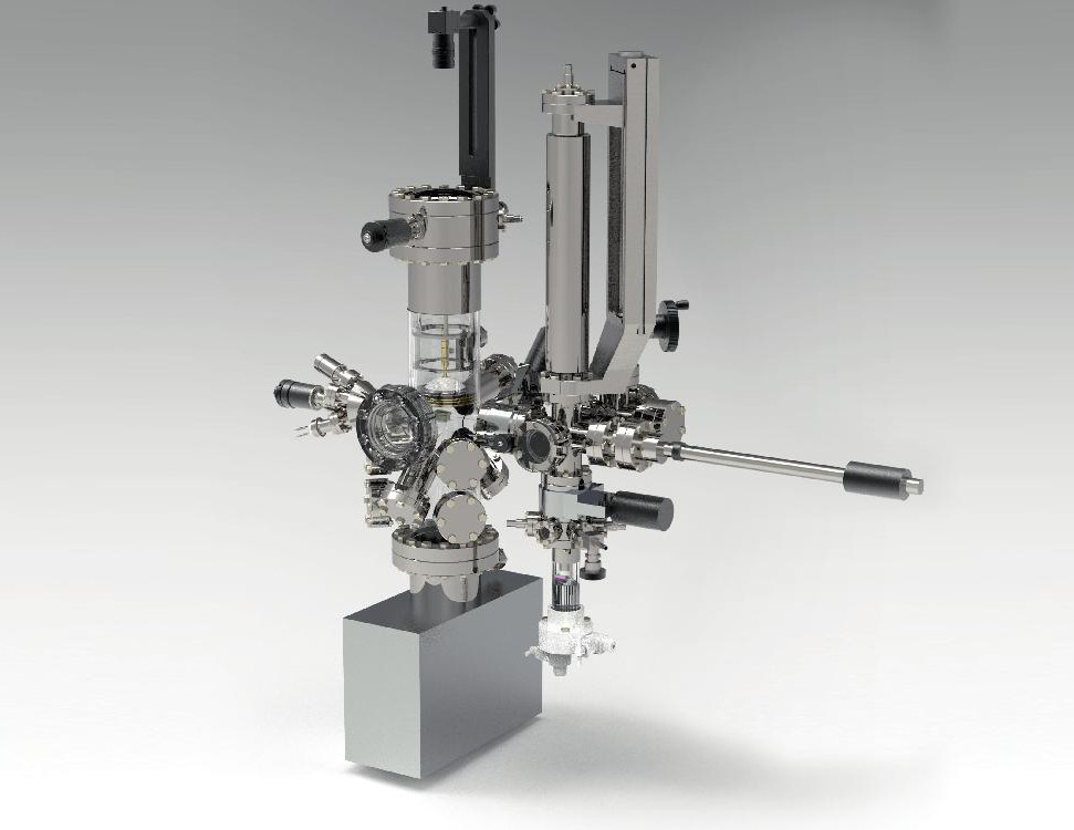 UHV System and Electrochemical Cell: Surface Crystallography Analyzer for Electrochemistry, Based on Low Energy Electron Diffraction (LEED), Model SCA100-EC, Basic Configuration