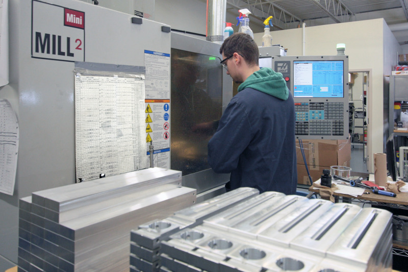 CNC machining of parts and custom parts for UHV LEED & AES spectroscopy instrumentation systems