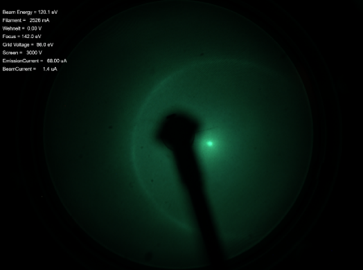 HOPG - Highly Oriented Pyrolytic Graphite - LEED Pattern 120 eV