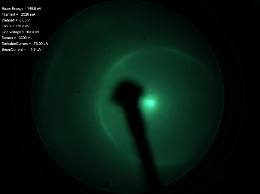 HOPG - Highly Oriented Pyrolytic Graphite - LEED Pattern 140 eV