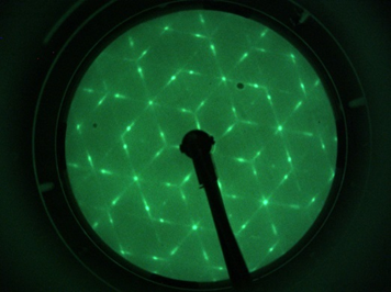 LiNbO3 (0001) - Mg - T2 - LEED Pattern 115 eV