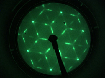 LiNbO3 (0001) - Mg - T2 - LEED Pattern 55 eV