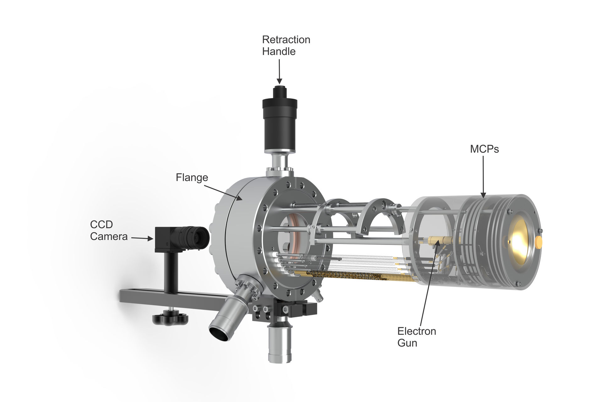LEED / AES with Gain Power of Microchannel Plates BDL600IR-MCP